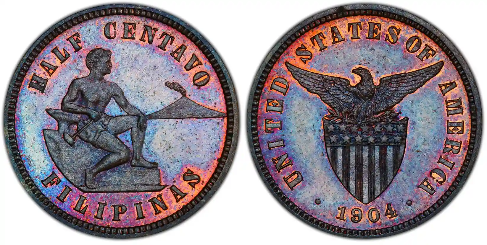 Half Centavos Philippine Coin